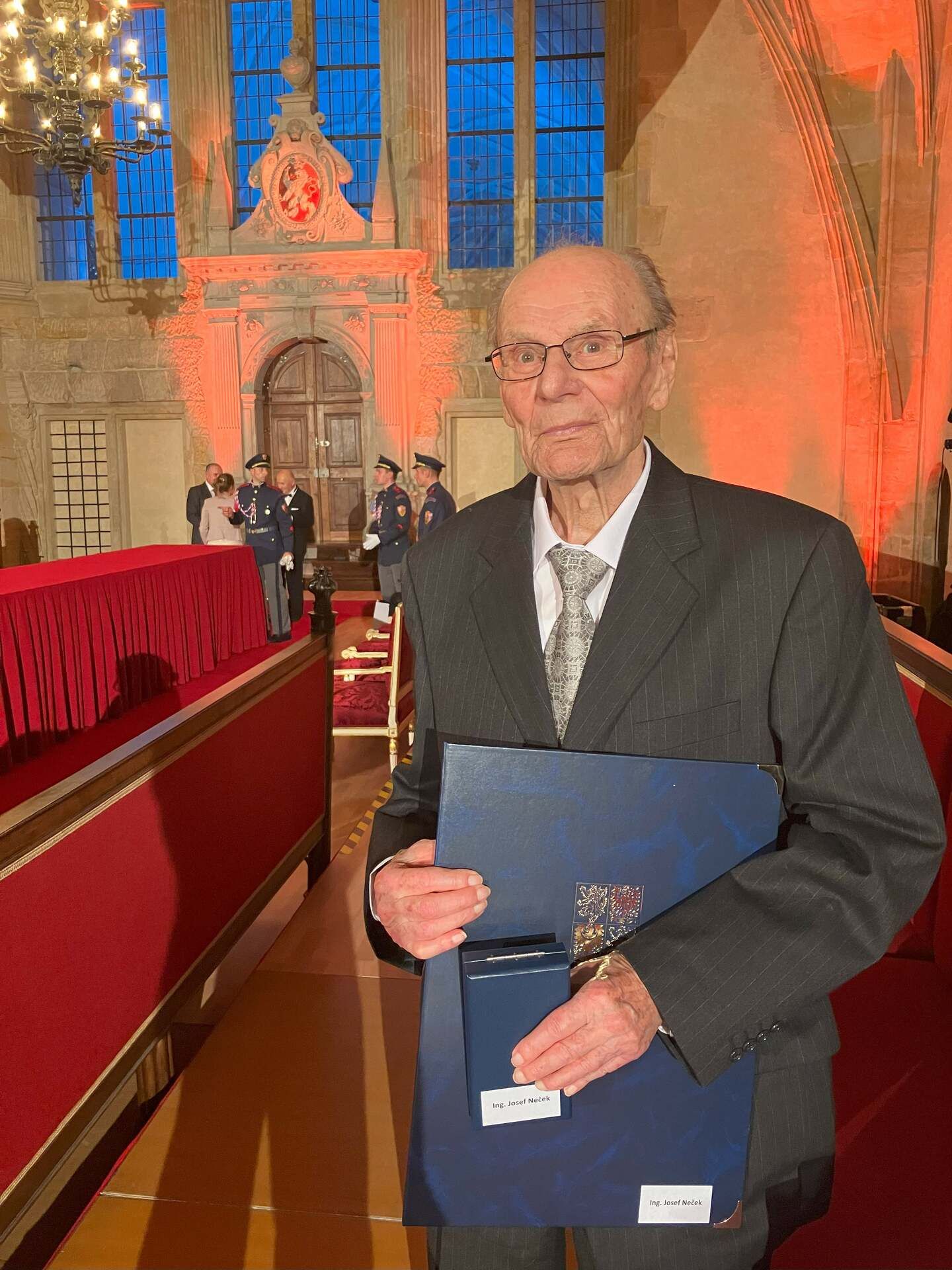 Bývalý veteránský atlet Josef Neček Bývalý veteránský atlet Josef Neček