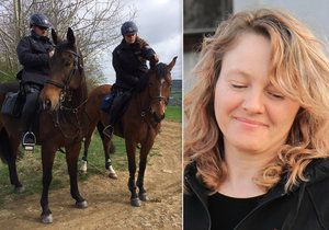 Do pátrání po pohřešované Pavle Zálešákové se zapojila ve čtvrtek i policejní hlídka na koních.