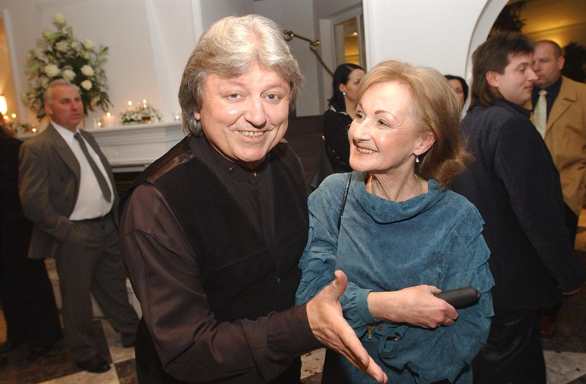 2003 Vašek s manželkou Jaroslavou (†78).