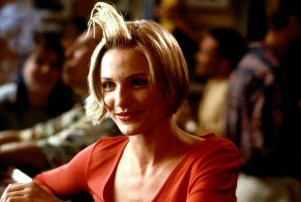 Původní scéna z filmu s Cameron Diaz.