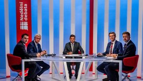 Premiéra pořadu České televize Nedělní debata (30. srpna 2026).