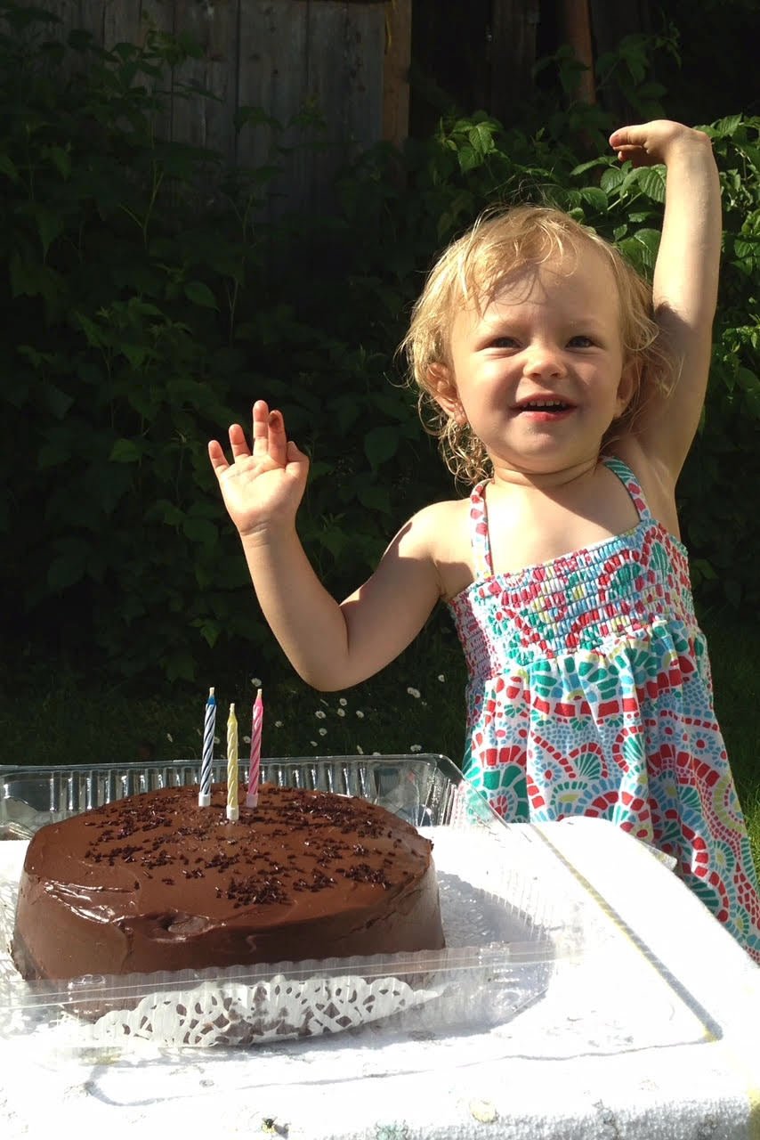 Třetí narozeniny v roce 2013 a pořádná radost nejen z dortu.