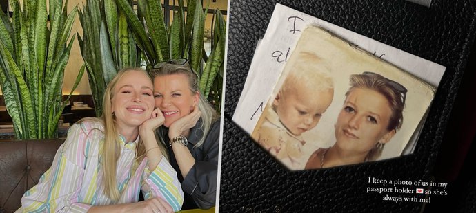 Ivanka Nedvědová se pochlubila starší fotkou, na které je se svou maminkou ještě coby malé dítě