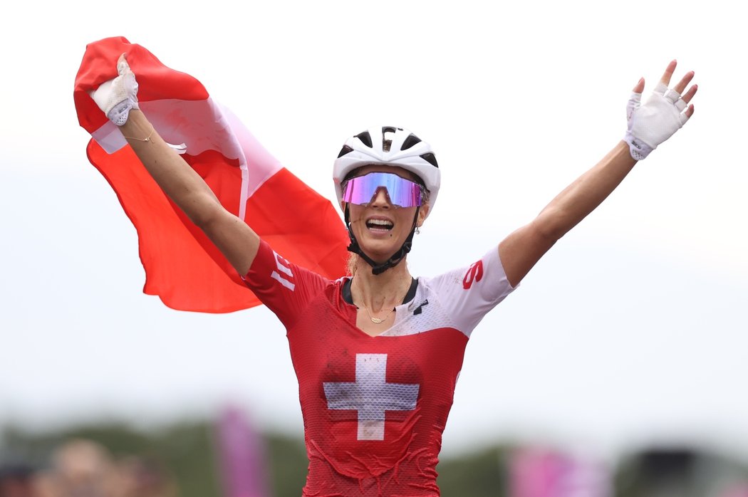 Zlatá olymppijská šampionka ze Švýcarska Jolanda Neffová