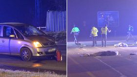 Auto u Českého Brodu srazilo dva chodce: Oba zraněním podlehli.