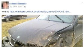 Lukáš, který byl účastníkem autonehody v Horažďovicích, se chlubil na Facebooku.
