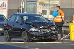 Pět osobních aut se srazilo v úterý ráno na 191. kilometru dálnice D1 u Brna ve směru na Ostravu.