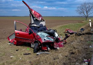 Otřesná nehoda na Znojemsku: Řidič (†77) nepřežil čelní srážku s kamionem.