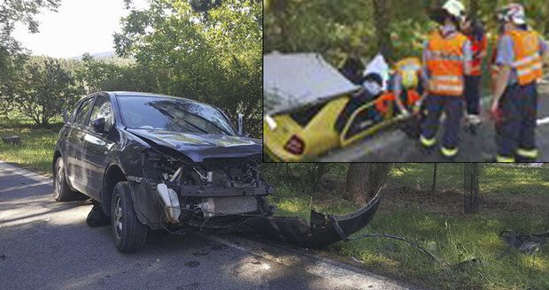 Při čelním střetu dvou aut na Plzeňsku zemřela řidička (†32) fabie.