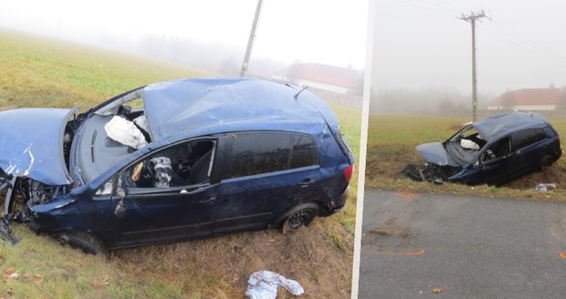 Tragédie ve Vranovicích: Tělo mladíka (†23) leželo desítky metrů od havarovaného auta! 