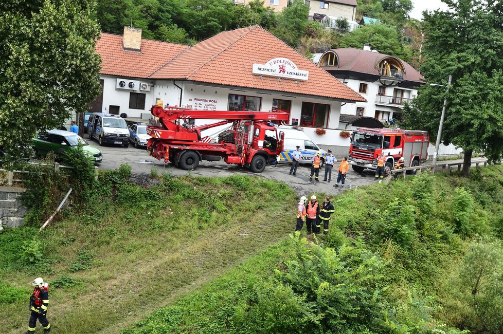 K něhodě došlo na parkovišti před prodejnou