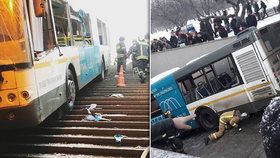 Tragická nehoda autobusu v Moskvě