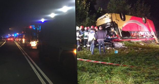 Autobus s turisty sletěl ze svahu: Zemřeli tři lidé. Dalších 18 je zraněných