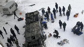 Nehoda autobusu v Rusku