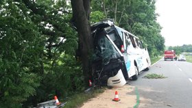 Nehoda linkového autobusu u obce Střílky na Kroměřížsku