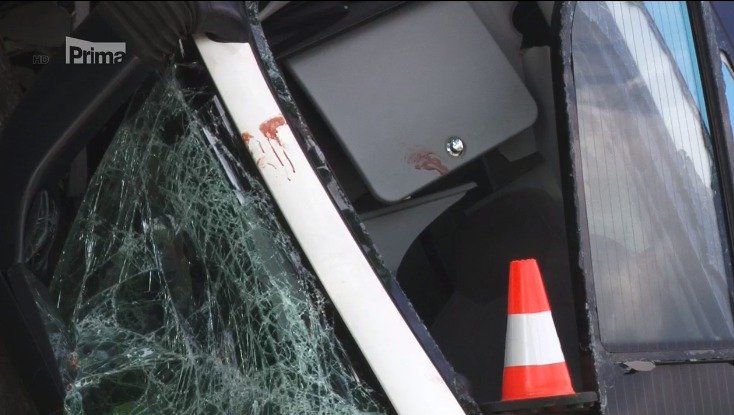 Nehoda linkového autobusu u obce Střílky na Kroměřížsku