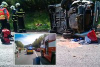 D1 na Benešovsku byla úplně uzavřena: Při nehodě se dva lidé vážně zranili!