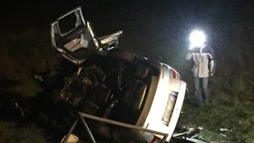 Na D5 u Berouna zemřel řidič auta, které narazilo do hlásky SOS.