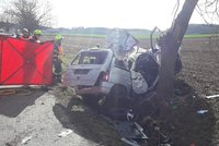 Auto s dětmi z dětského domova narazilo do stromu: Šest nezletilých skončilo v nemocnici