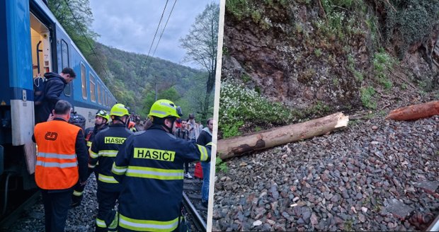 Vlak na Berounsku narazil do stromu: Evakuace 200 cestujících a zastavení provozu!