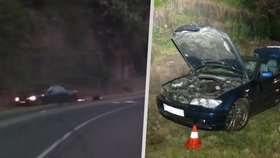 Řidič BMW předjížděl na zákazu v zatáčce: V Suchovršicích to narval do skály! 