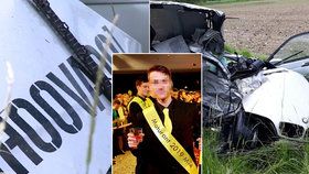 Lukáše (†20), co zemřel po otřesné nehodě, lynčují na sociálních sítích: BMW s nápisem "hoovado" se roztrhlo napůl