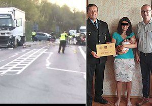 Policista Jan zemřel při nehodě, po smrti se mu narodila holčička! Pro maminku vybrali 200 tisíc