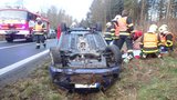 Na severu Moravy to na silnicích pěkně klouzalo: Devět nehod za dvě hodiny
