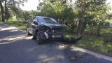 Na Písecku se čelně střetla dvě auta: Řidička na místě zemřela