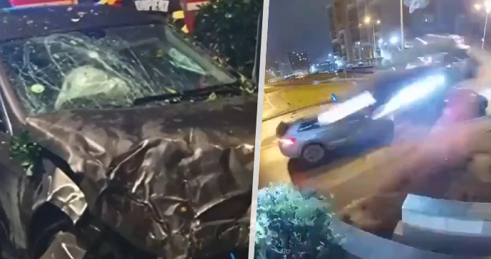 Létající mercedes v Rumunsku