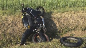 Na jižním Plzeňsku se srazil motorkář s autem.