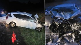 Tragická nehoda na Vsetínsku: Mladý řidič dostal smyk a sestřelil protijedoucí auto