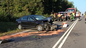 Na Brněnsku zahynula ráno při srážce dvou aut mladá řidička