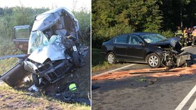 Na Brněnsku zahynula ráno při srážce dvou aut mladá řidička