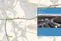 Kolona dlouhá 10 km, čekání na tři hodiny: Srážka šesti aut zastavila dálnici D1 u Brna