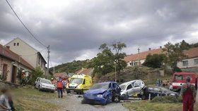 V obci Viničná Šumice to vypadalo jako při natáčení Kobry 11