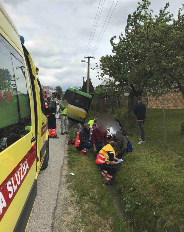 Vážná nehoda autobusu v Žilině