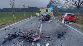 Tragická nehoda u Cehnic na Strakonicku.