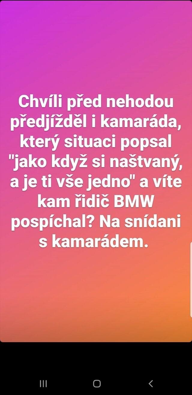 Očité svědectví nehody u Černožic, která stála život tři osoby.