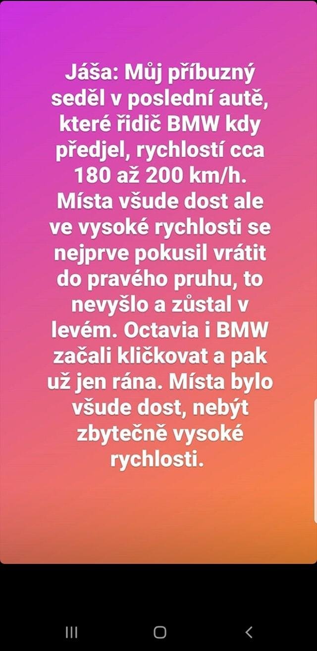 Očité svědectví nehody u Černožic, která stála život tři osoby.