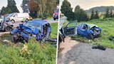 Tragická nehoda u Českých Budějovic: Střet dvou aut nepřežili tři lidé