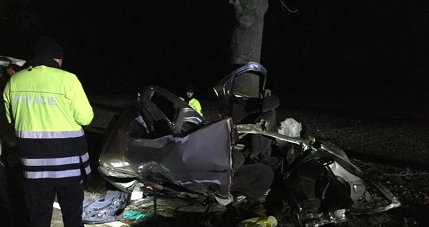 Dva mladíci zemřeli na Českobudějovicku: Ve vysoké rychlosti narazili do stromu