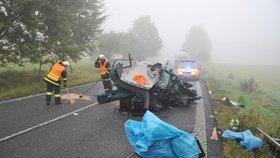 Tragická nehoda uzavřela 3. října ráno hlavní tah z Liberce na Českou Lípu. jeden člověk na místě zemřel