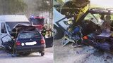 Tragická nehoda na Českokrumlovsku: Spolujezdkyně zemřela po čelním střetu škodovky s dodávkou