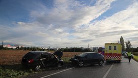 Dopravní nehoda na jihu Prahy. (17. září 2022)