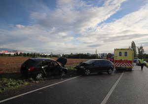 Dopravní nehoda na jihu Prahy. (17. září 2022)