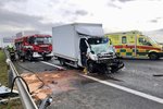 U Chodova došlo k nehodě dvou nákladních vozidel.