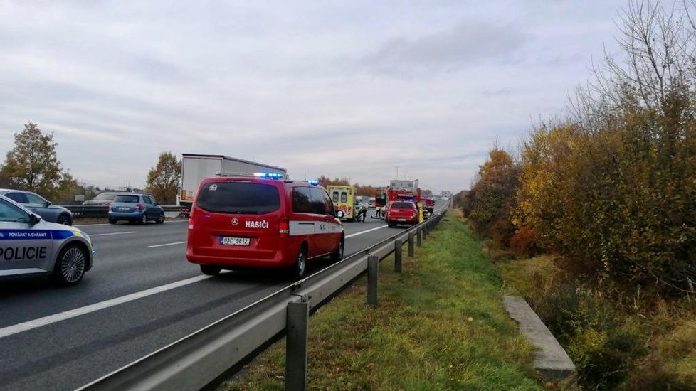 U Chodova došlo k nehodě dvou nákladních vozidel.