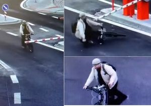 Nepozorný cyklista narazil do závory a poškodil ji. Hledá ho policie.