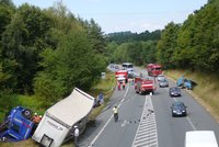 Vážná autonehoda na dálnici D1 u Brna: Čtyři těžce ranění!
